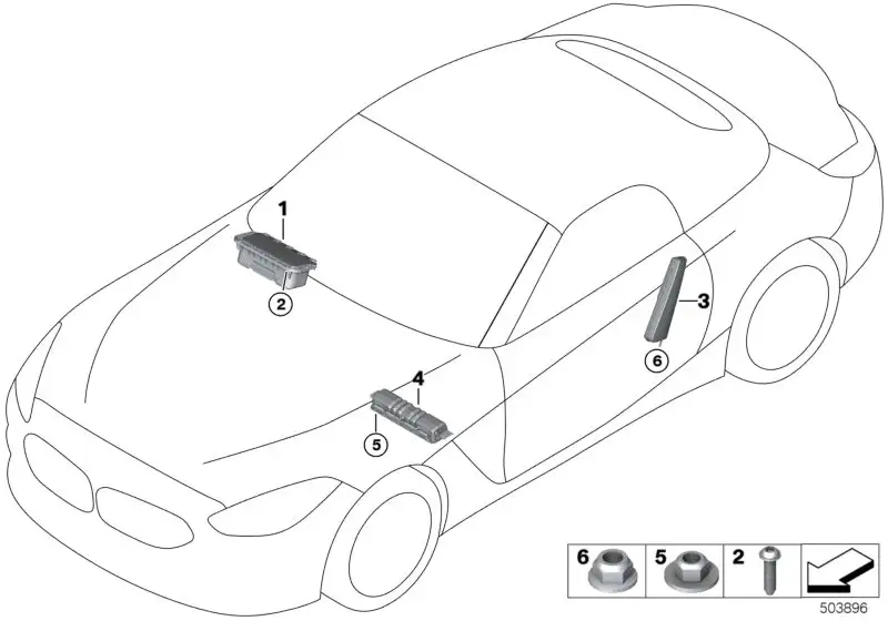 BMW Airbag Beifahrer G29 M40i 72126805102