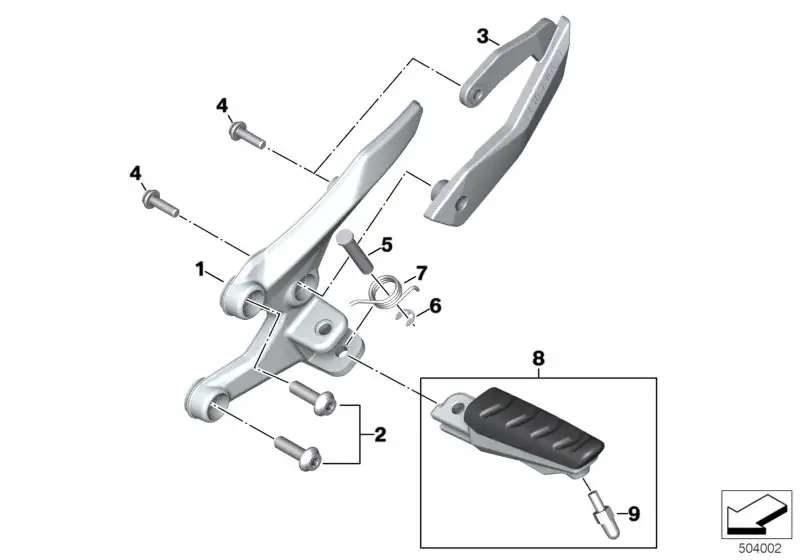 BMW Fersenabweiser links K69 46718404607