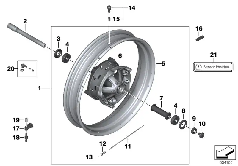 BMW Felge gold vorn 36318404332