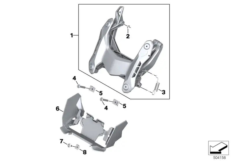 BMW Zugfeder K69 K82 46638522892