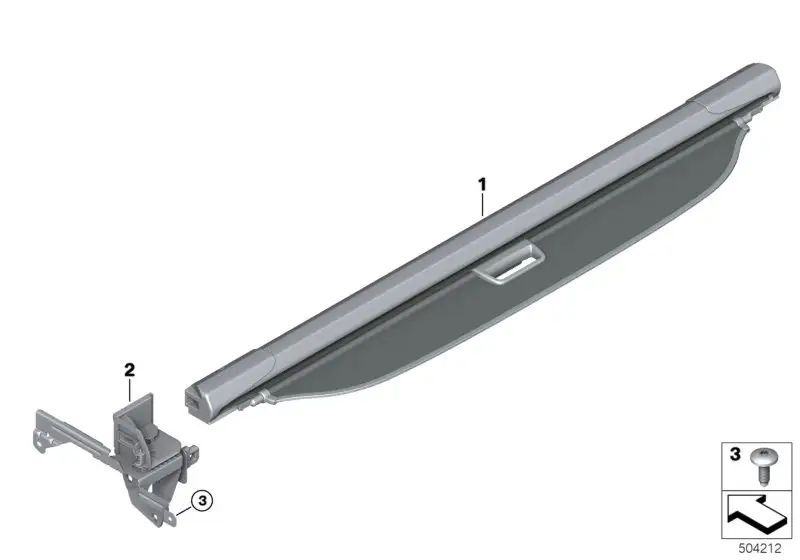BMW Abdeckrollo G21 51477450728