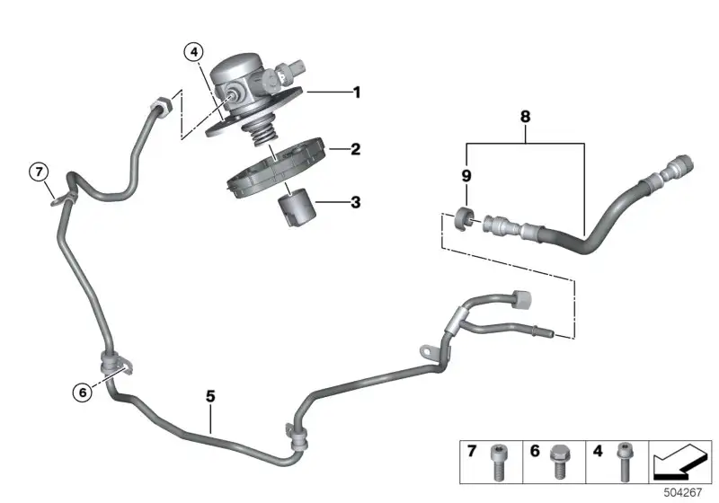 BMW Hochdruckpumpe F95 F96 G05 G06 G07 G11 G12 G14 G15 G16 G30 13