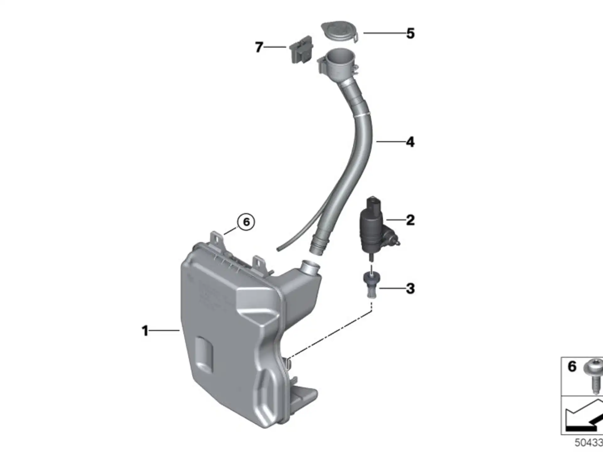 BMW Duowaschpumpe F15 F39 F20 F45 F46 F48 F85 F95 F96 F97 F98 G01 G05 G06 G07 G21 G31 I01 F54 F55 F56 F56E F60 R60 R61 67127388349