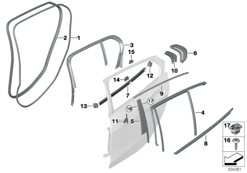 BMW Blende C-Säule links F20 51137474001