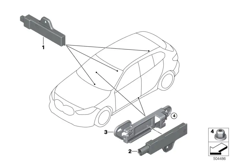 BMW Innenraumantenne Komfortzugang F20 F44 F91 F92 F93 F95 F96 G0