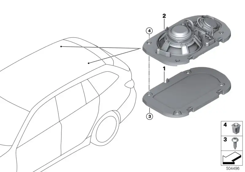 BMW Abdeckblende links 65132622867 - Bildposition 01