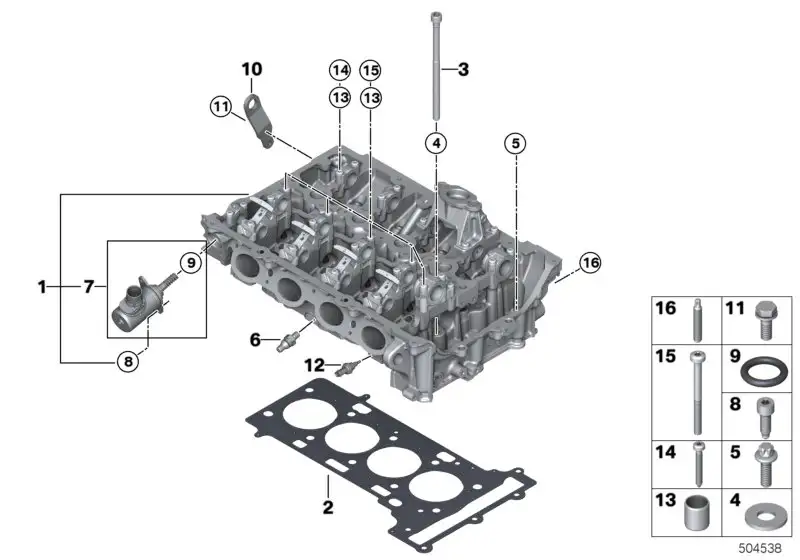 BMW Zylinderkopfdichtung F39 F20 F44 11128481576