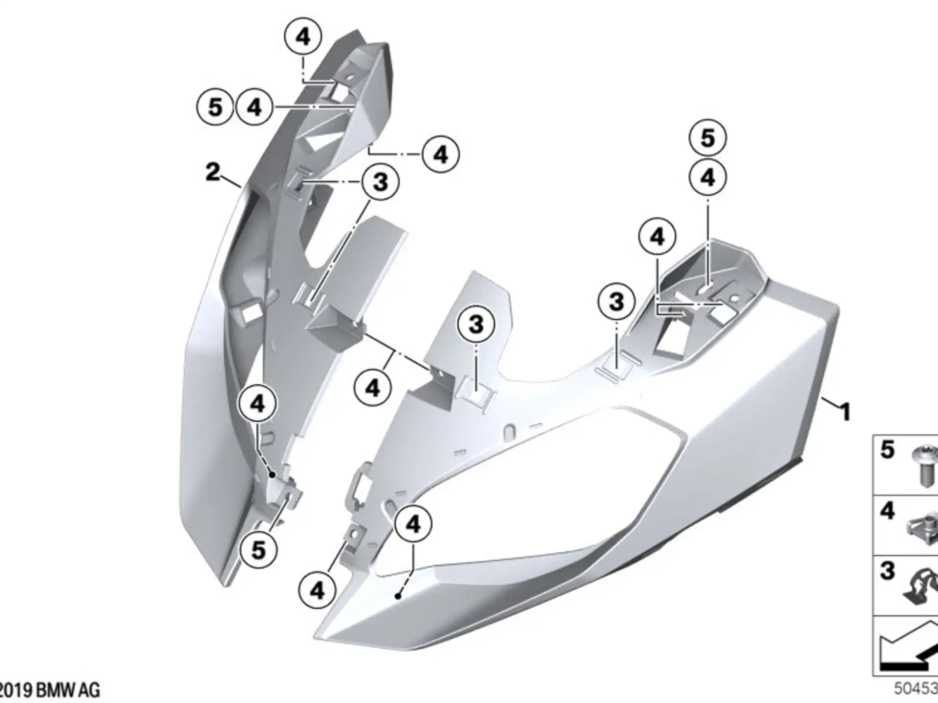BMW Frontverkleidung links K84 46639480189