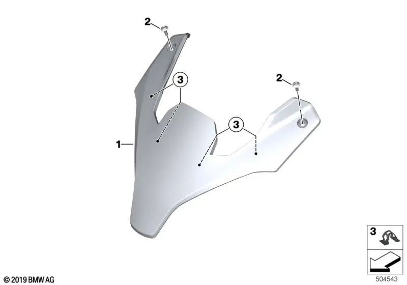 BMW Verkleidungsoberteil K84 46638403920