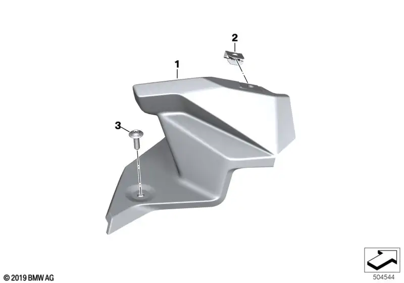 BMW Innenabdeckung links K84 46638403923