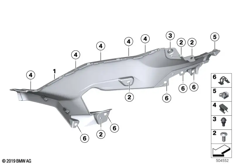 BMW Tankabdeckung unten rechts K84 46638403902