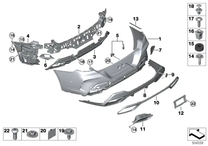 BMW Absorbertrichter links 51128080487 - Bildposition 06