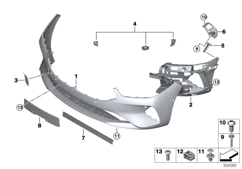 BMW Kennzeichenträger F01 F02 F04 F07 F10 F22 F23 F30 F31 F32 F33