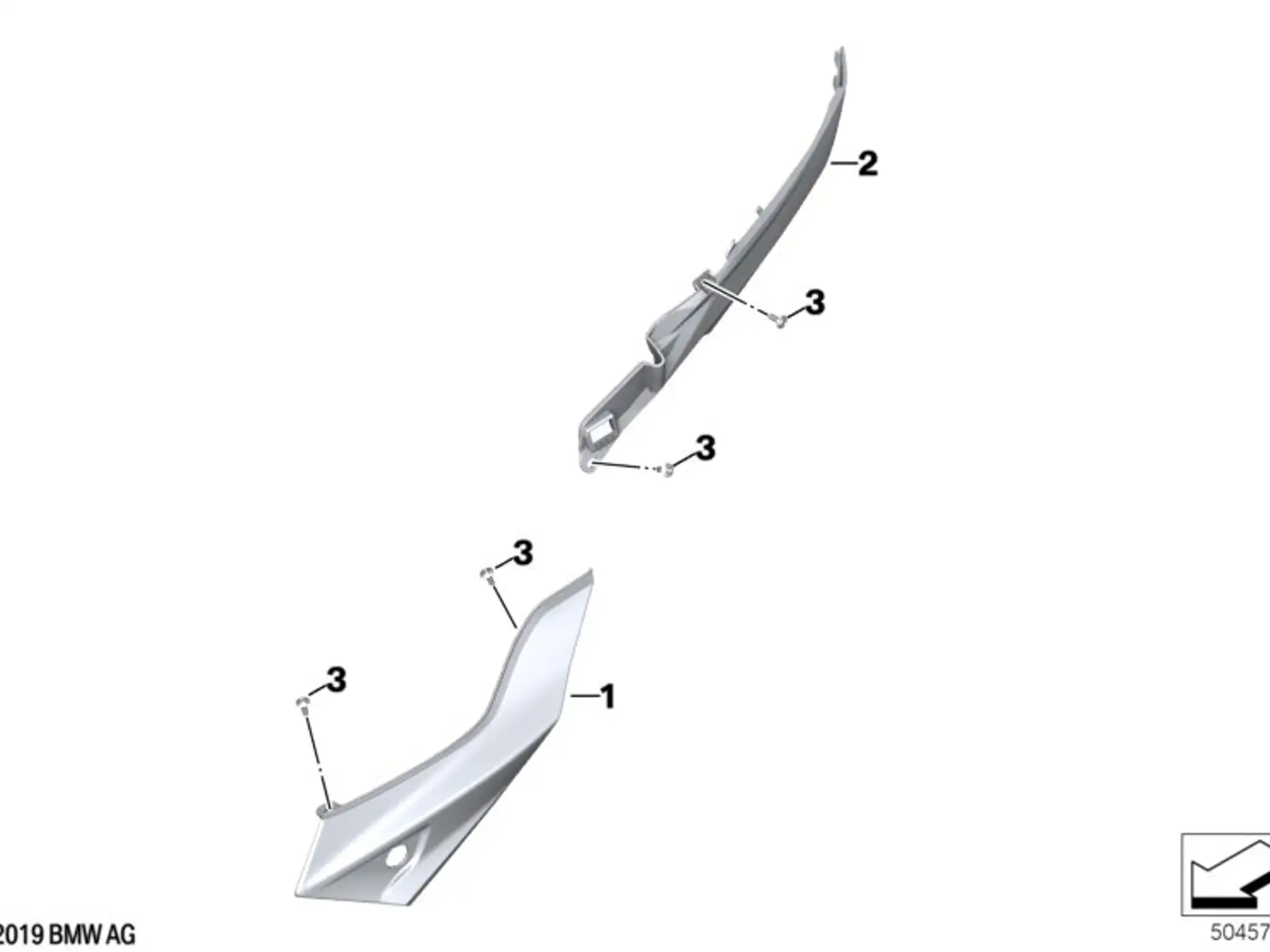 BMW Heckverkleidung rechts K84 46638403866