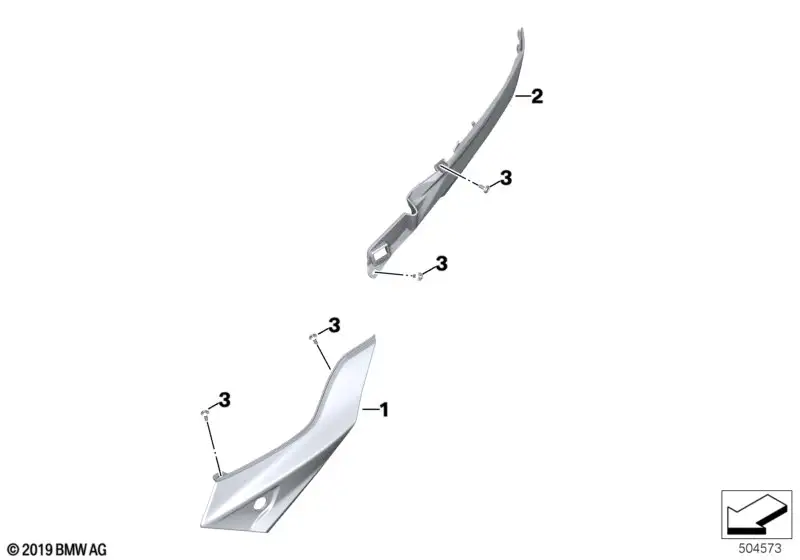 BMW Heckverkleidung rechts K84 46638403866
