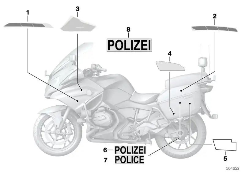 BMW Applikation Seitenteil vorn rechts K52 51148554268