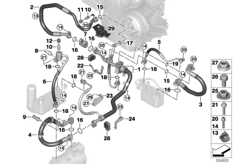 BMW Sensor Hochdruck I01 F56E 64539306477 - Bildposition 08