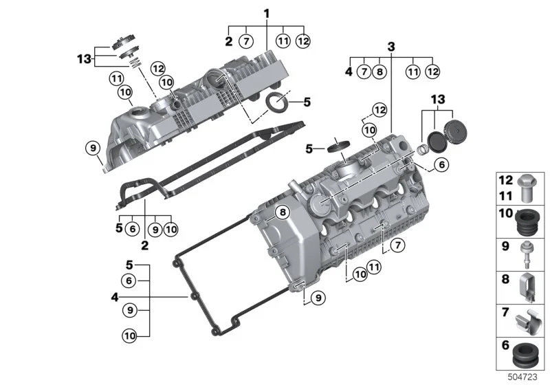 BMW Hutmutter E53 E60 E61 E63 E64 E65 E66 E70 11127568835