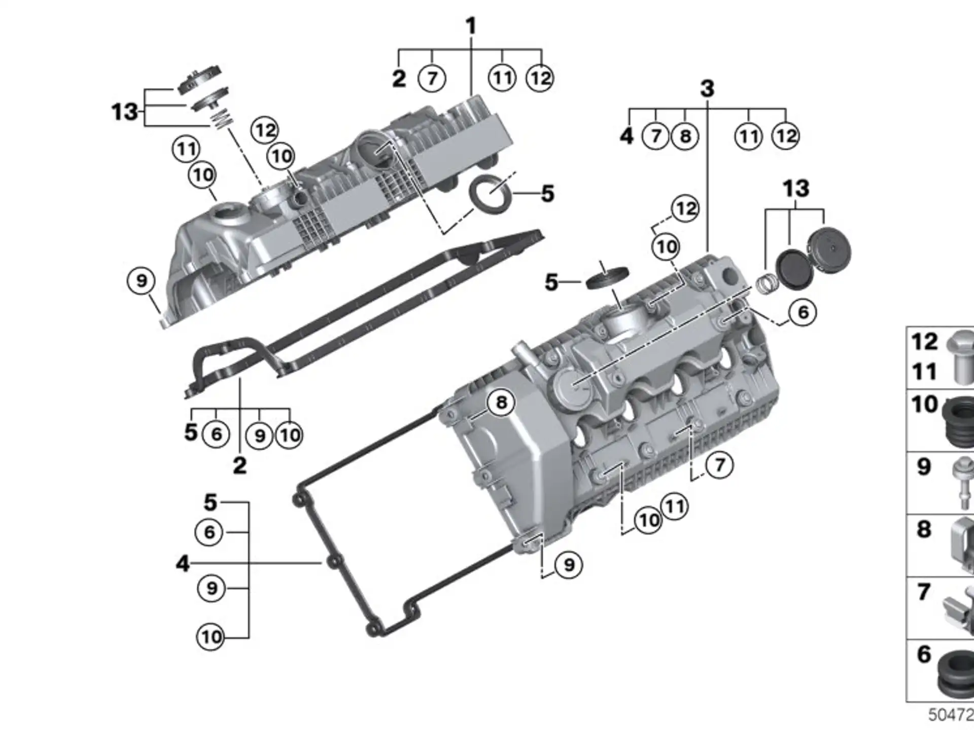 BMW Hutmutter E53 E60 E61 E63 E64 E65 E66 E70 11127568835