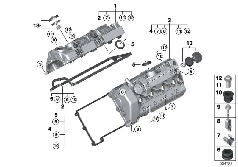 BMW Hutmutter E53 E60 E61 E63 E64 E65 E66 E70 11127568835