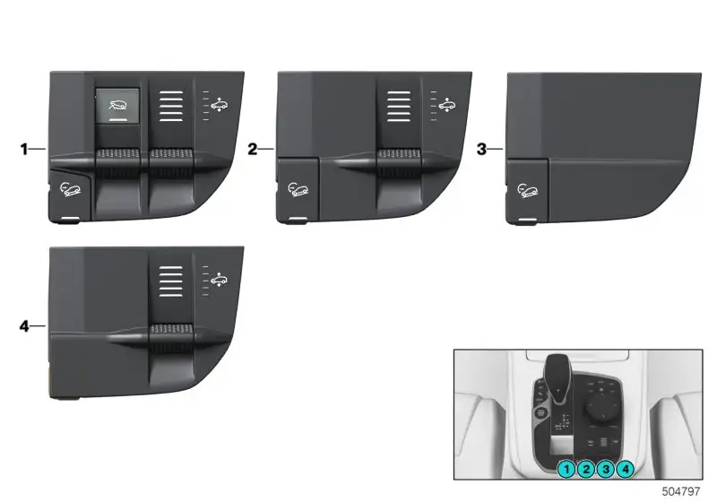 BMW Schalter Niveauregulierung G05 G06 G07 61319495366