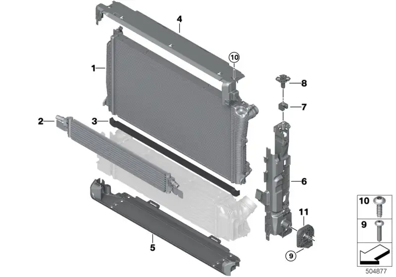 BMW Abdeckung oben 17118666835 - Bildposition 04