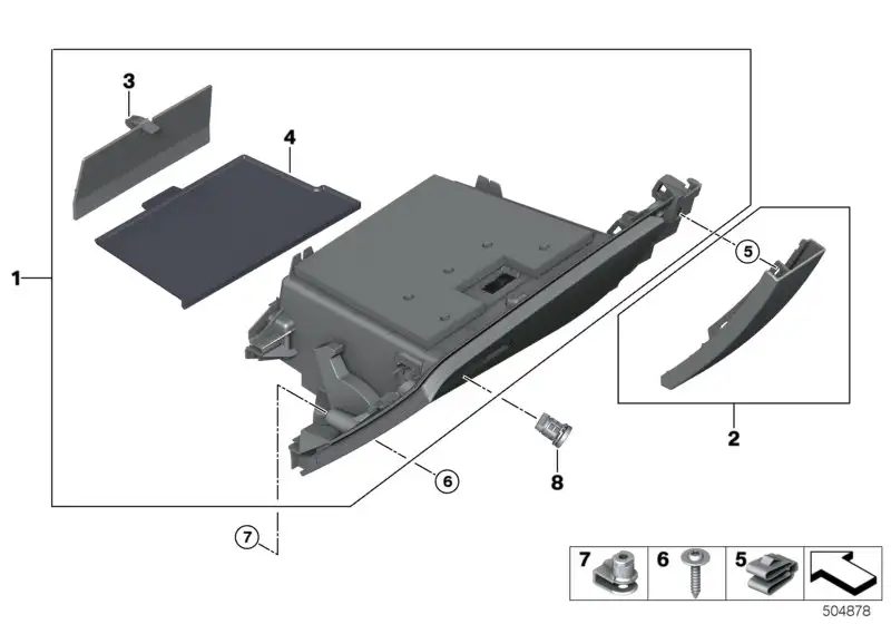 BMW Befestigungsklammer F20 F44 07149418607 - Bildposition 05