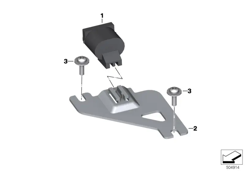 BMW Halter K25 K29 61117670218