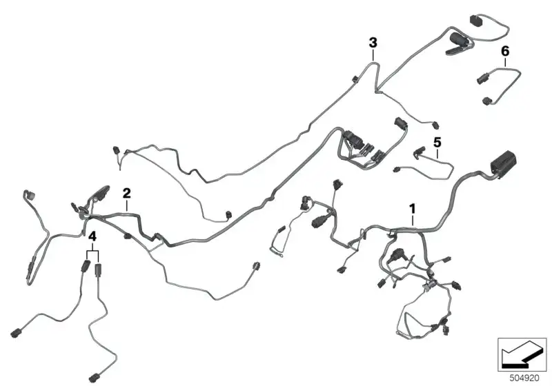 BMW Kabelbaum Zentralverriegelung K52 61128548712