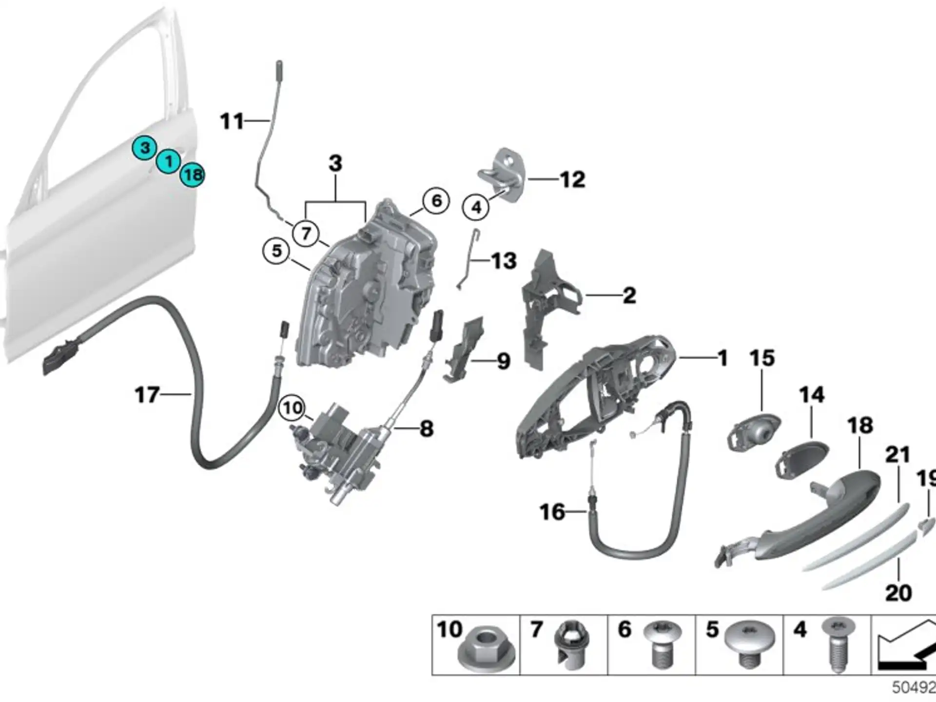 BMW Chromspange F90 G30 G31 G32 51219491488