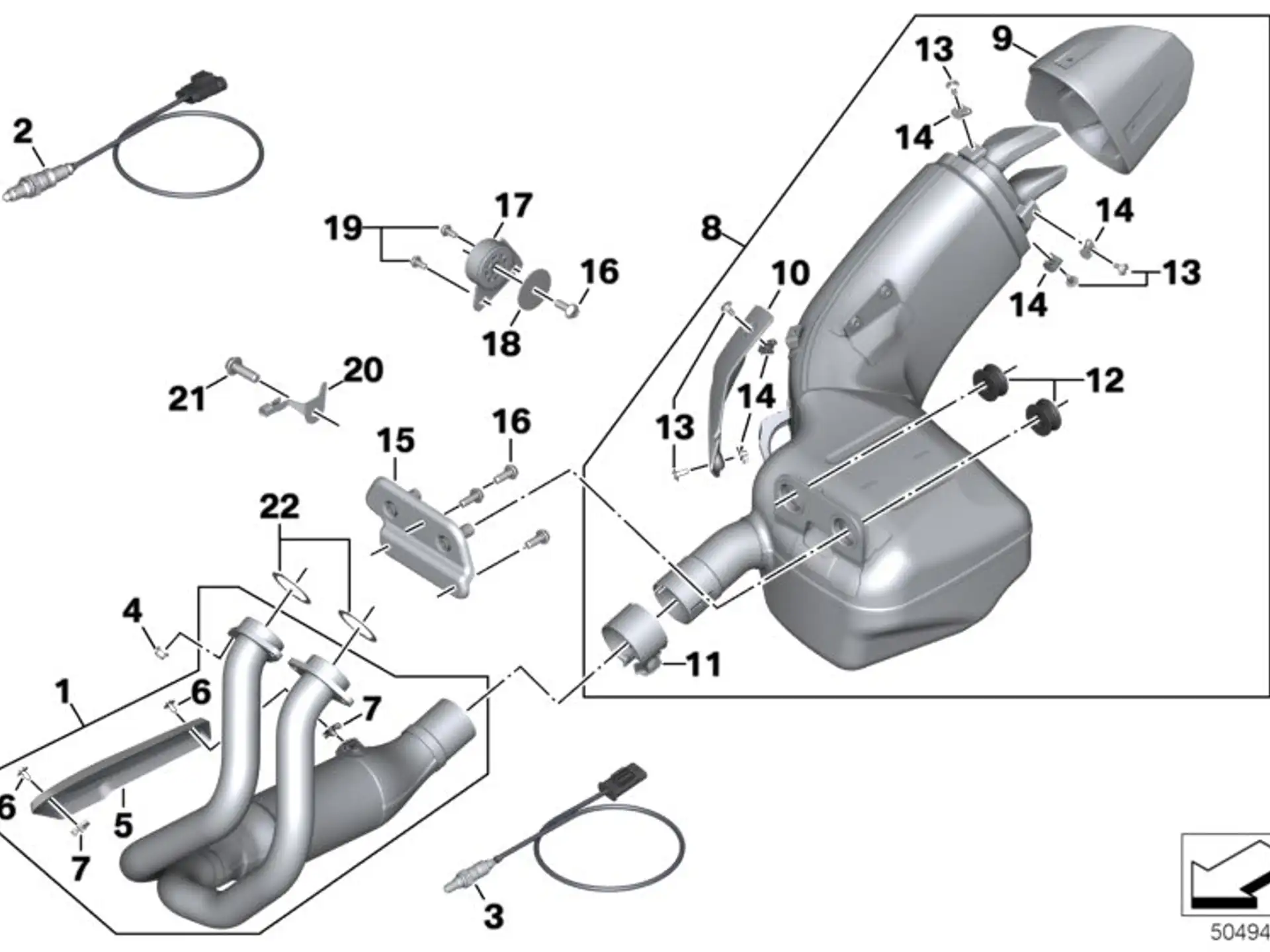 BMW Zylinderschraube K21 K50 K51 K52 K53 K54 K61 K71 K75 K80 K81 K82 K83 K84 07129907383