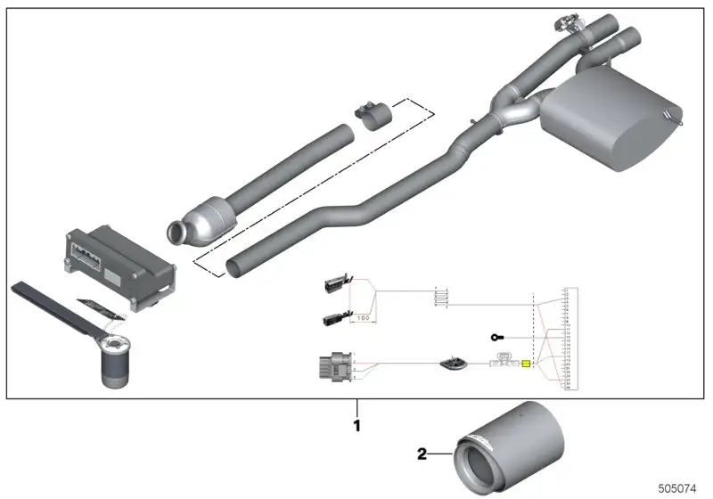 BMW Schalldämpfer System 18302475191