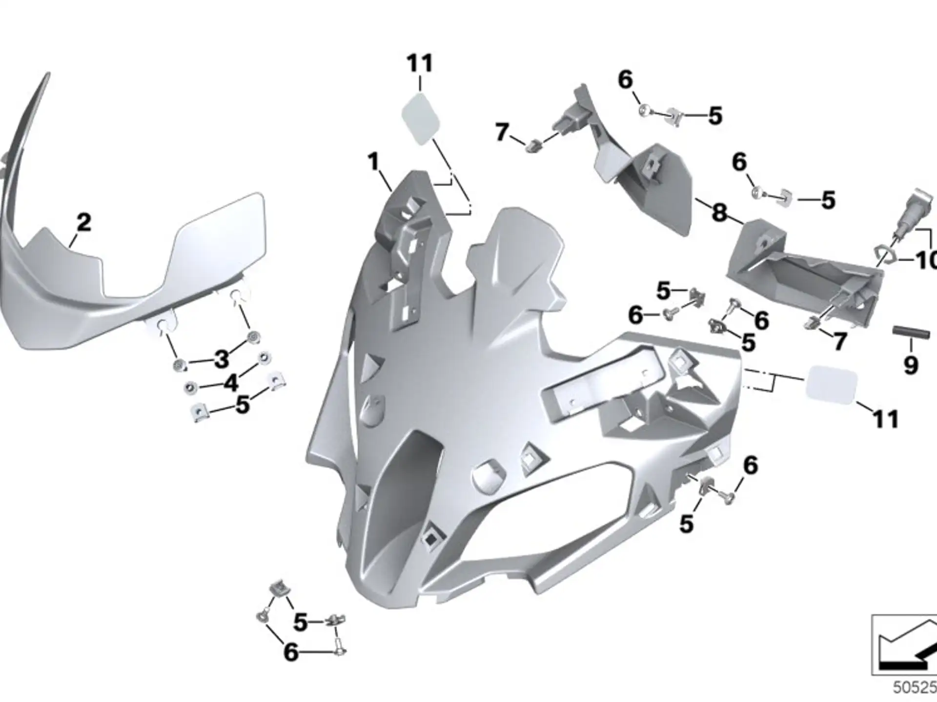BMW Frontverkleidung K69 46638388478