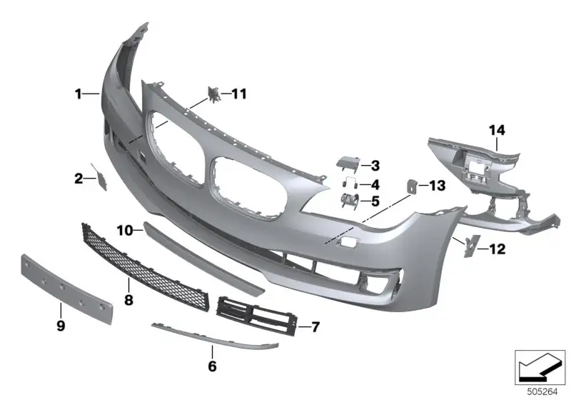 BMW Unterlage Kennzeichen 51117295274 - Bildposition 09