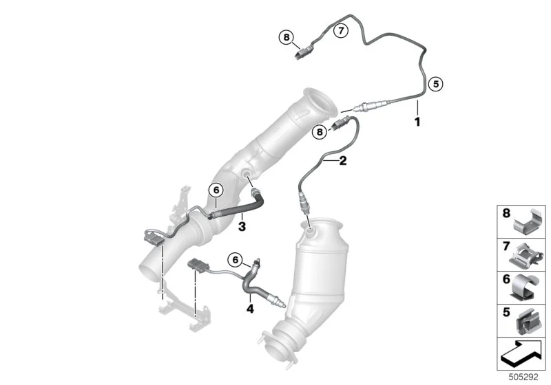BMW Lambda-Monitorsonde F80 F82 F83 F87N 11787848487
