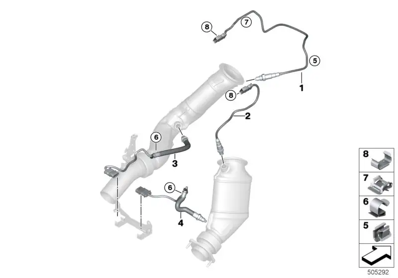 BMW Lambda-Monitorsonde F80 F82 F83 F87N 11787848487