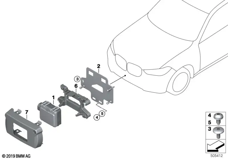 BMW Abdeckung F95 F96 G05 G06 G07 51118737334 - Bildposition 07