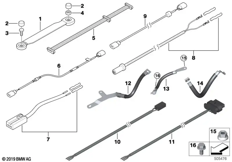 BMW Rep.-Kabel Impulsgeber E60 E61 E63 E64 E81 E82 E87 E88 E90 E9