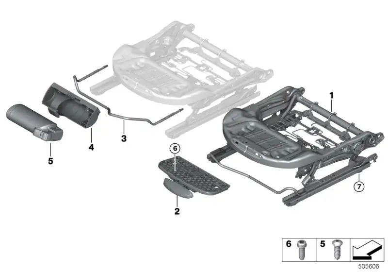 BMW Halter Feuerlöscher rechts F20 F44 F45 F46 F48 F54 F55 F56 F5