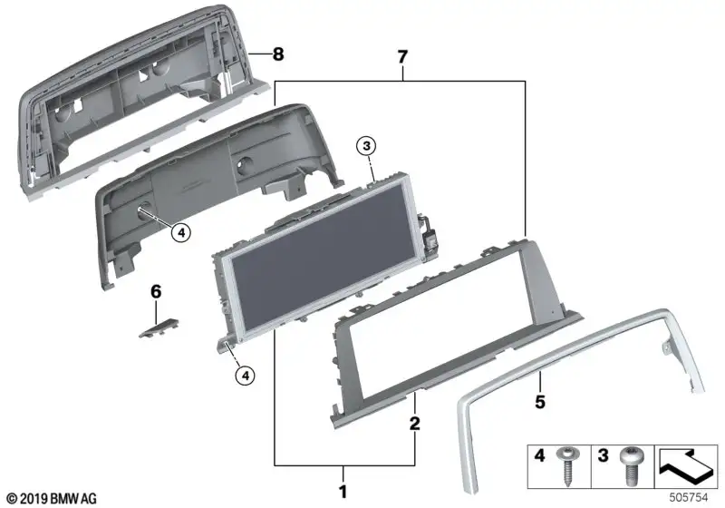 BMW Central Information Display F06 F12 F13 65509356496