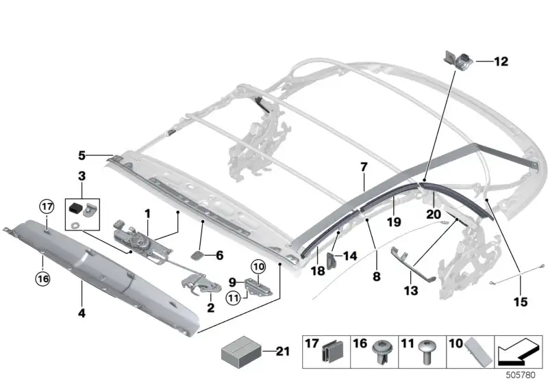 BMW Abdeckung Notbetätigung F23 I15 54347421655 - Bildposition 06