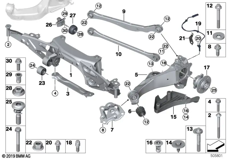 BMW Querstrebe F20 F44 33326895089