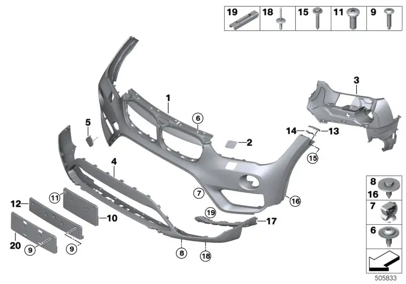 BMW Kennzeichenträger 51137354813 - Bildposition 10