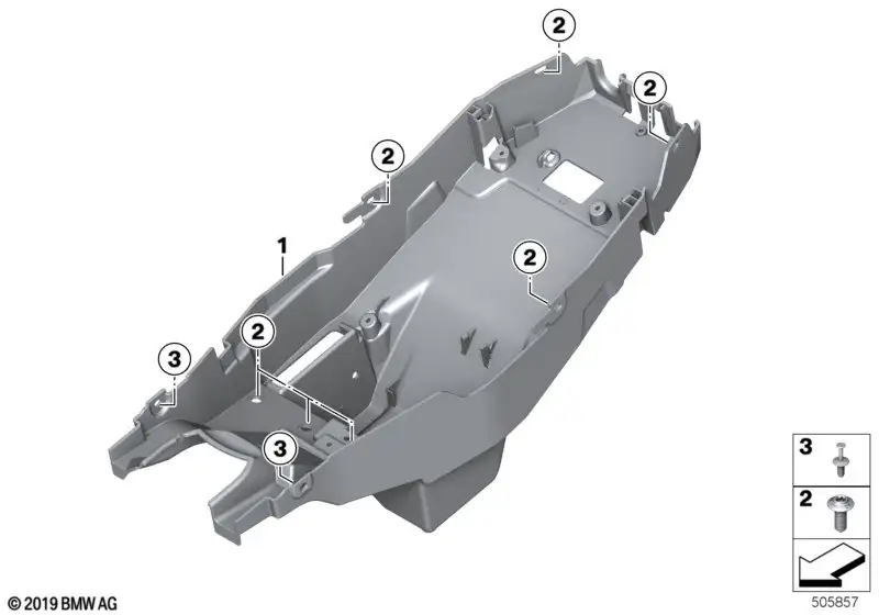 BMW Heckträgerteil K83 K84 46628396359