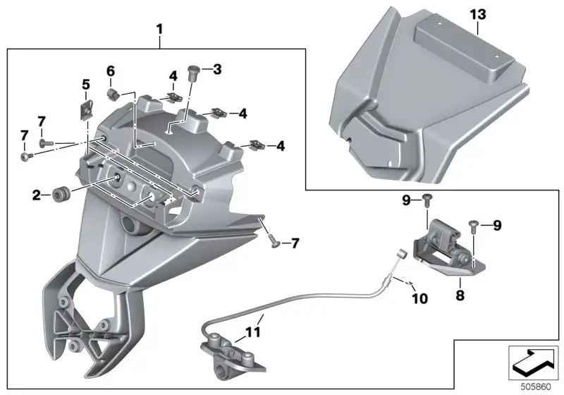 BMW Sitzbankverriegelung K27 K48 K71 K73 51257697226