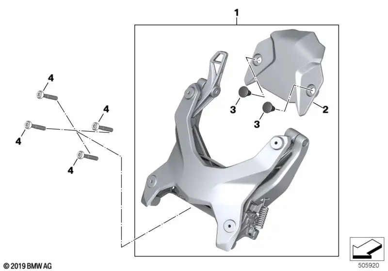 BMW Abdeckung Windschildverstellung 46638403848
