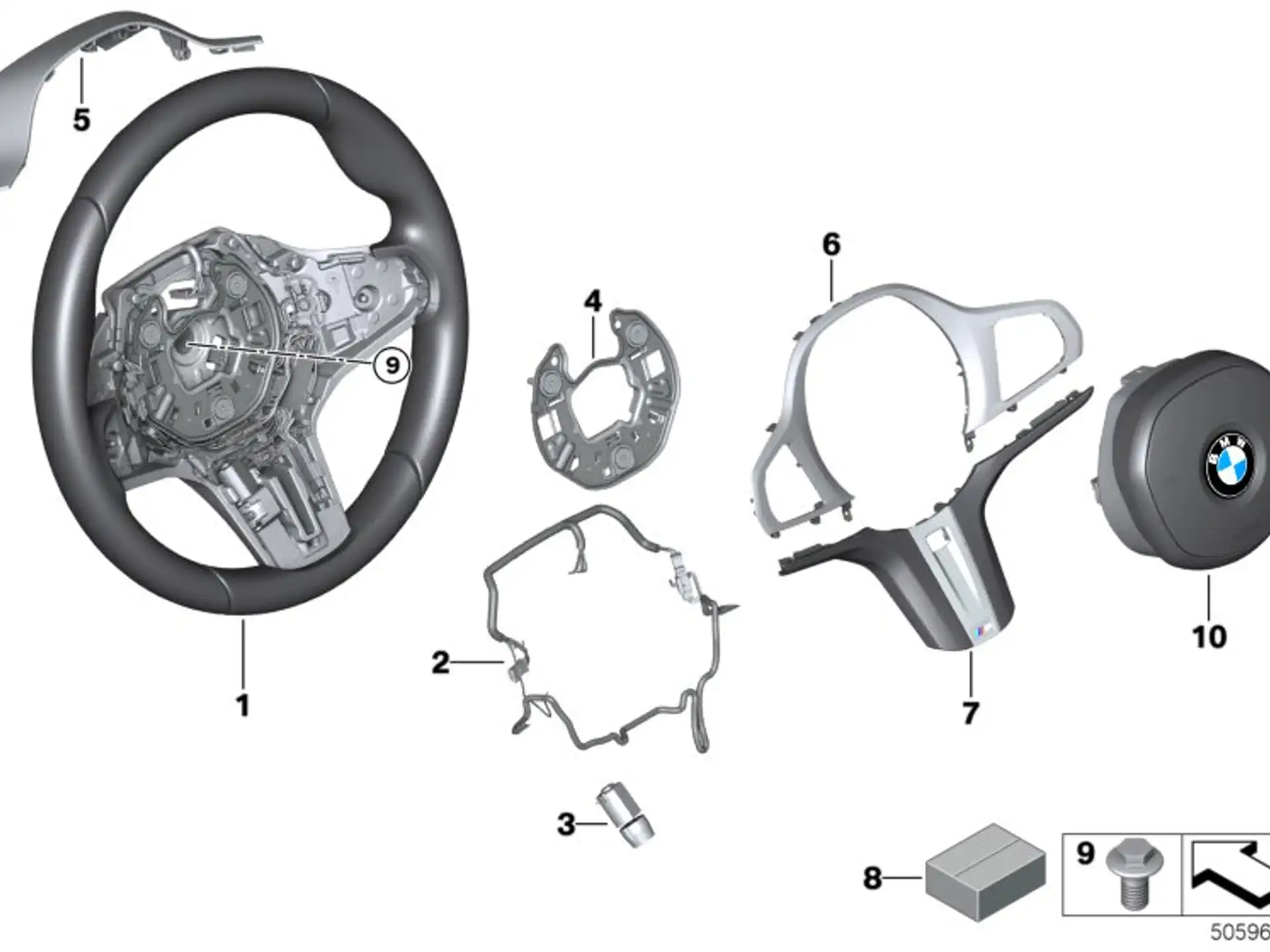 BMW Hupenplatte F20 F44 G20 G21 G28 G29 M40i 61319882774