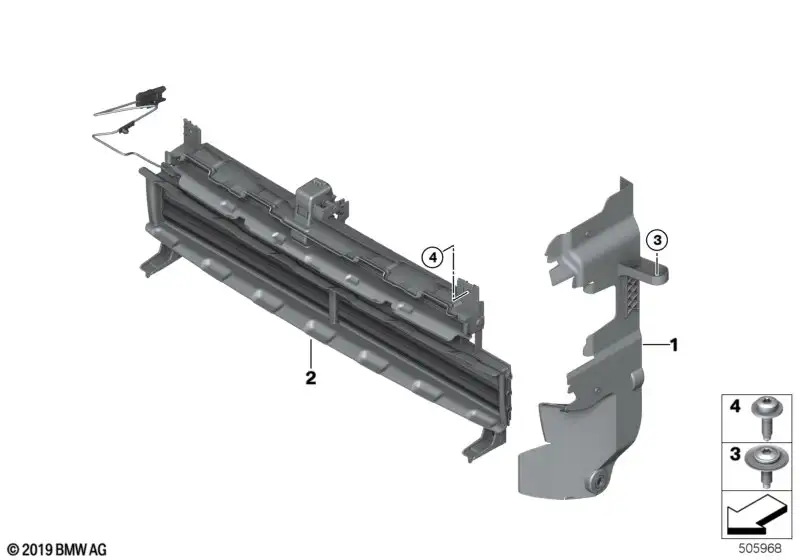 BMW Luftführung rechts 51747499538 - Bildposition 01