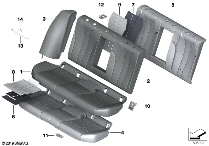 BMW Blende Isofix F90 G30 52207451018