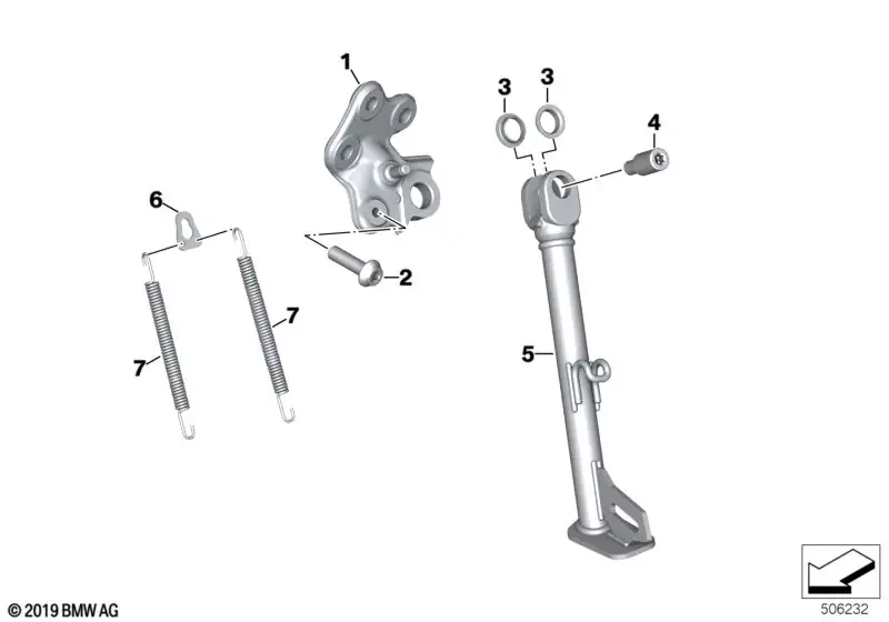 BMW Lagerbock Seitenstütze K83 K84 46538404251